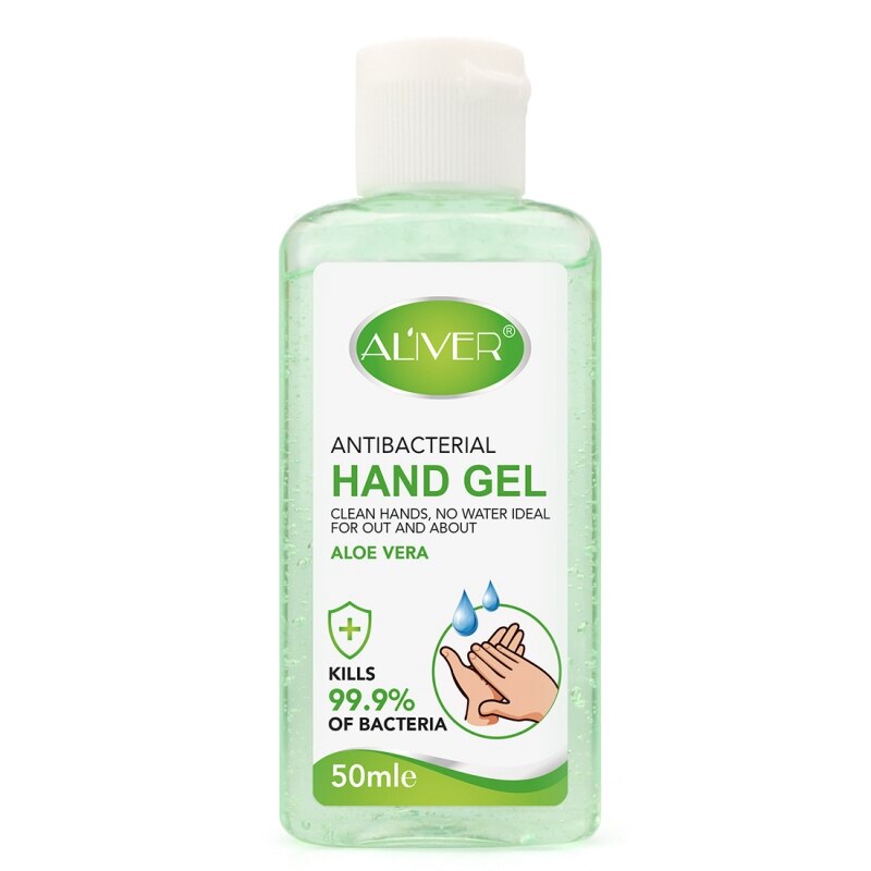 16.30 USD - Bacteriostatic disinfecting and sterilizing hydroalcoholic hand gel, portable no-rinse liquid soap 50 ml
