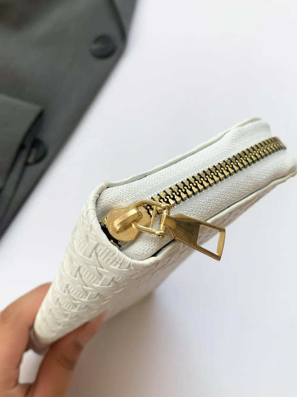 12.81 USD Portefeuille en cuir PU couleur unie