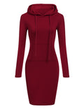 $29.09 - Women's Long Hoodies Autumn Winter Patchwork Fashion Pullovers Hooded Tops Casual Female Coats