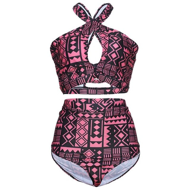Maillot de bain grande taille, maillot de bain taille haute, bikini col montant, collection 2017, bikinis croisés, haut de maillot de bain femme, maillot de bain 5XL