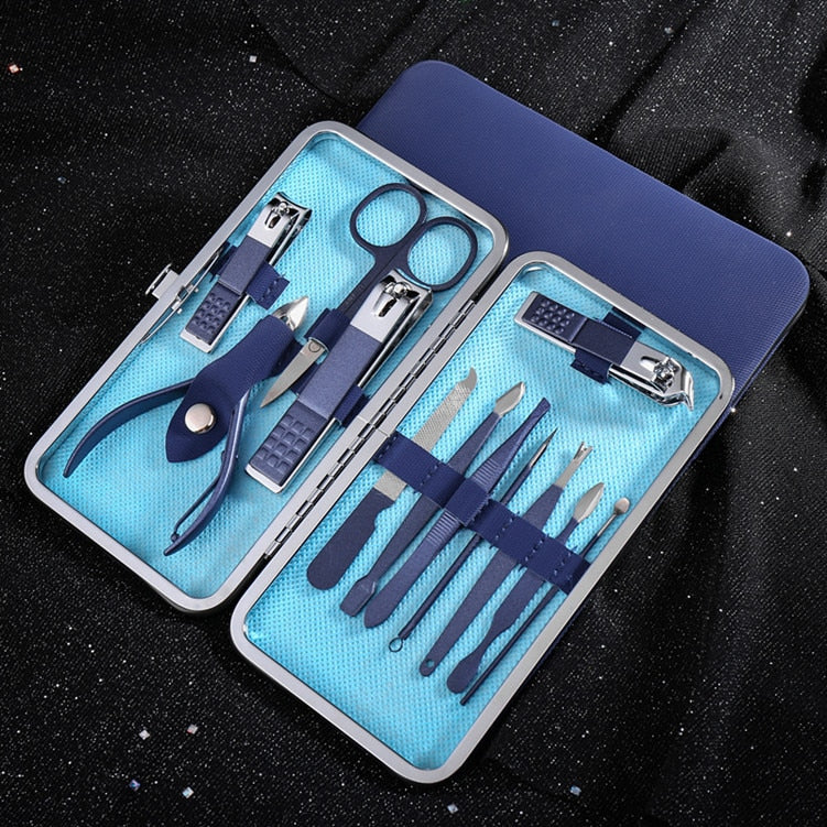 17,99 USD - Ensemble de ciseaux, coupe-ongles, pince à cuticules mortes, pince à ongles, couteau de pédicure, outil pour ongles inflammés