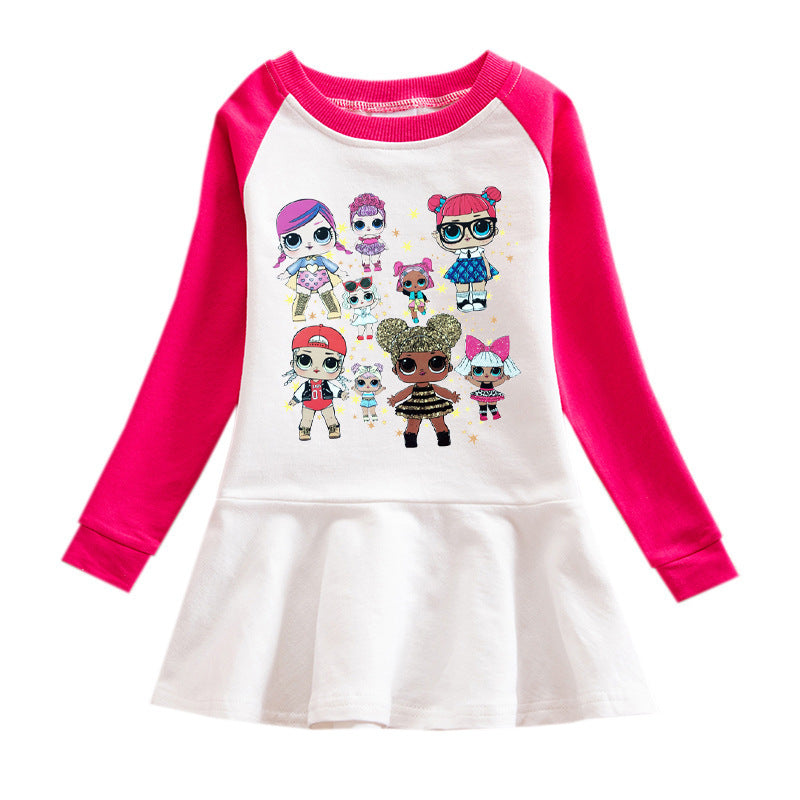 Robe à capuche pour fille avec motif de poupée surprise