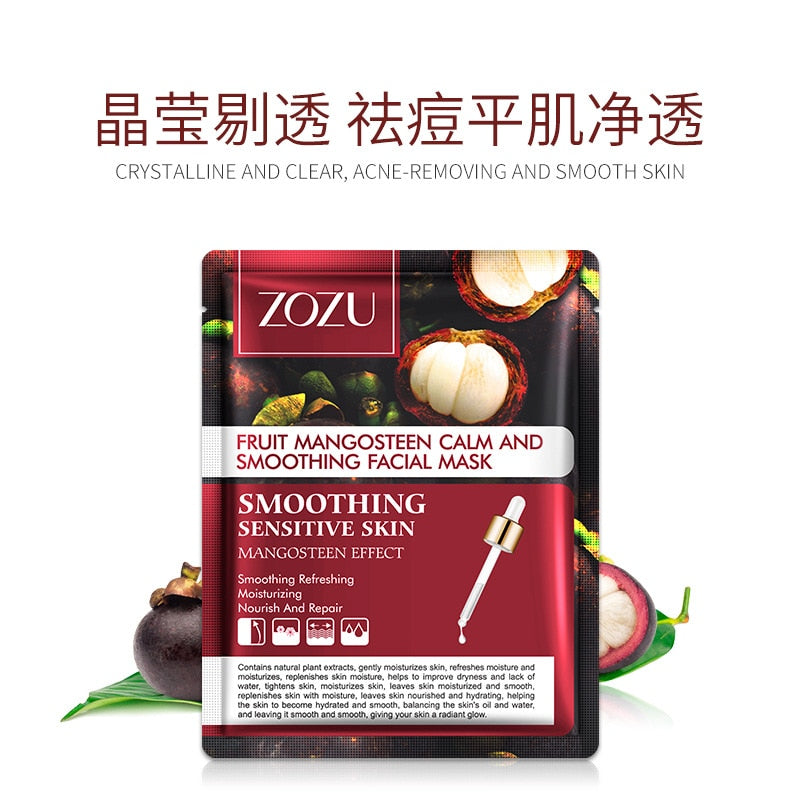 12.81 USD - ZOZU Fruit Mask Mangosteen Mango Dragon Fruit Pineapple Korean Facial Sheet Mask Anti-aging Sebum Control