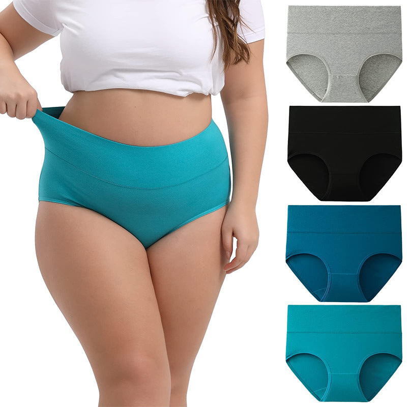 Sous-vêtements en coton pour femme – Lot de sous-vêtements taille haute en coton