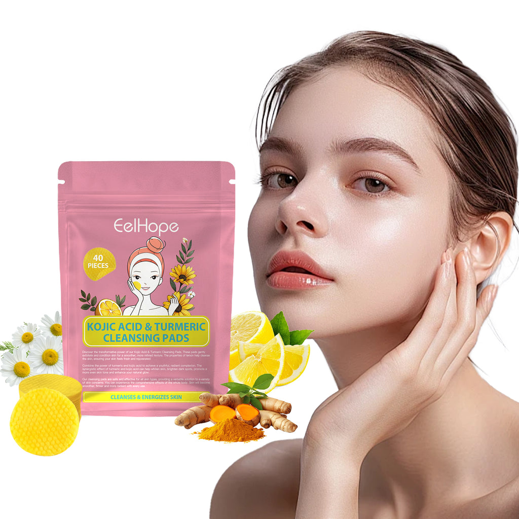 $17.46 - Eelhope Kojic Acid & Turmeric Cleansing Pads: Gently cleanse facial pores, leaving skin feeling refreshed.