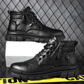 29.10 USD Bottes de travail rétro pour hommes, bottines montantes à semelle épaisse, style décontracté, style Chelsea, imperméables, idéales pour l'automne et l'hiver.