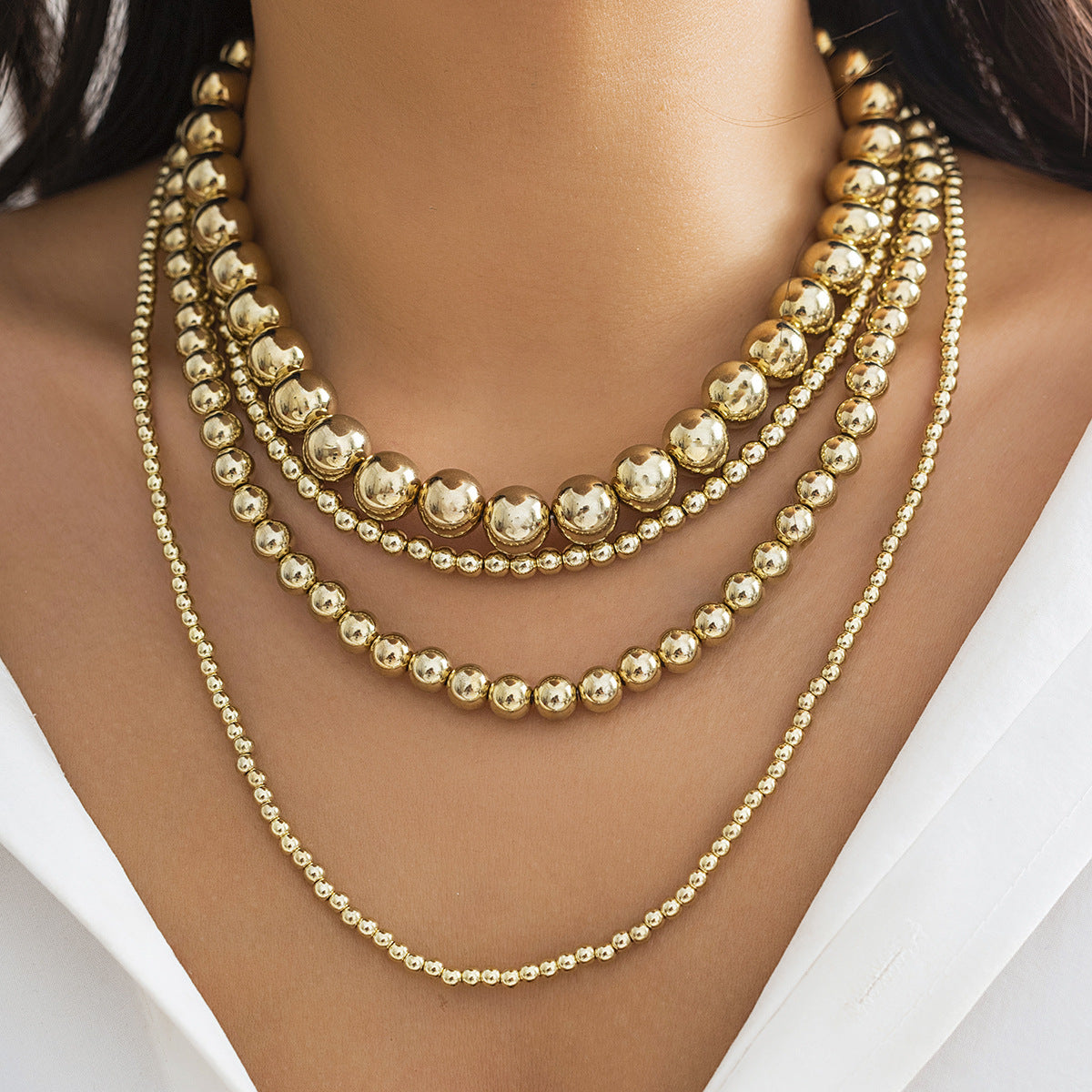 18,62 USD - Collier de perles simple et de taille personnalisée