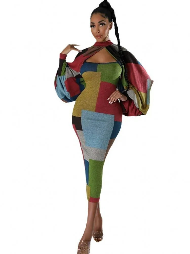 Robe africaine élégante en polyester pour femme – Style musulman, abaya, dashiki, caftan, robe midi (mode turque et africaine)