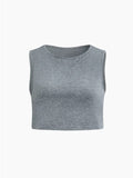 Ensemble deux pièces pour femme : jupe moulante sexy et top long sans manches, couleur unie simple, idéal pour l'été.