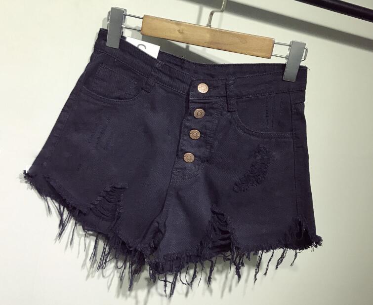 Short en jean taille haute, coupe flatteuse, doublé de fourrure, style décontracté et estival, grandes tailles.