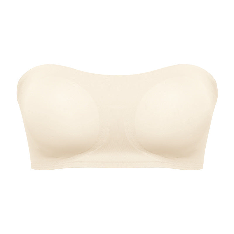 Soutien-gorge sans bretelles pour femme avec fermeture latérale croisée