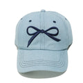 14,55 USD - Casquette de baseball en denim brodée d'un nœud
