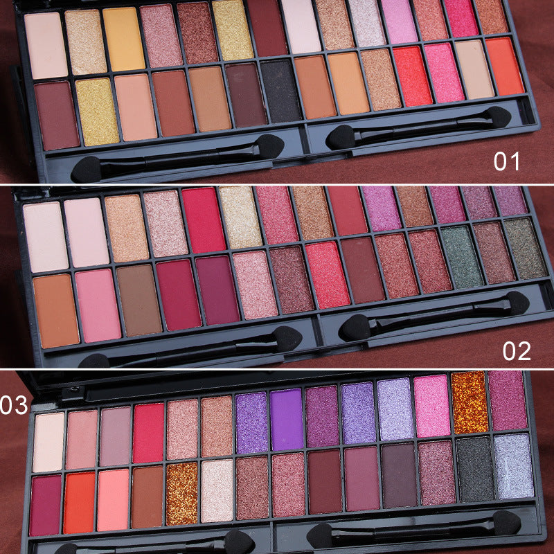 Paleta de 28 sombras de ojos CmaaDU, maquillaje para principiantes, mate y nacarado