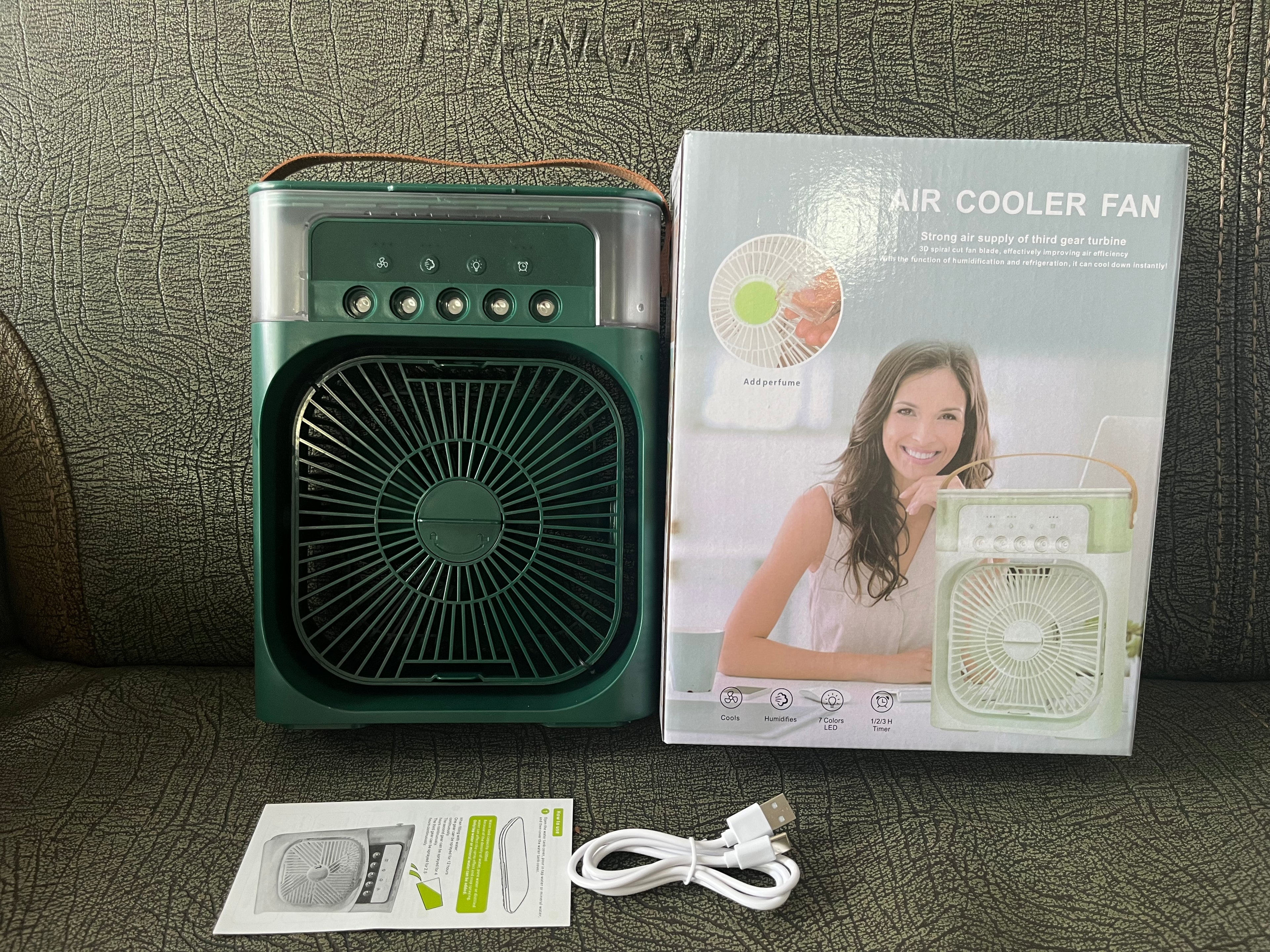 Ventilateur de bureau électrique, refroidisseur d'air, ventilateur à brumisation d'eau, climatiseur portable, ventilateur humidificateur USB, mini humidificateur d'air