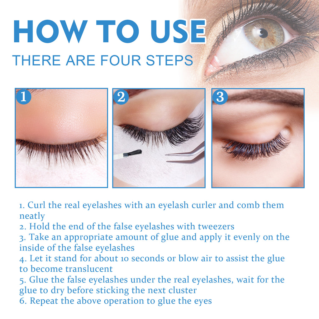 19.79 USD - EELHOE Eyelash Glue, Lightweight, Gentle, Non-Irritating Self-Adhesive Glue