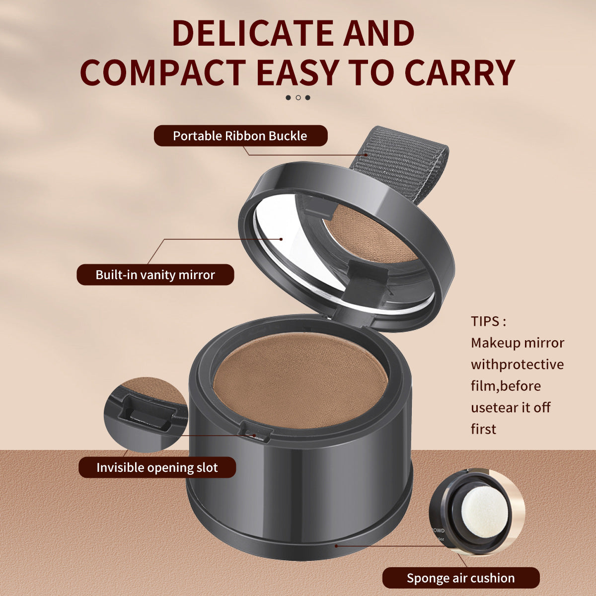 $17.47 - Hairline contour powder, shadow filler, forehead hair replacement, water and sweat resistant product.