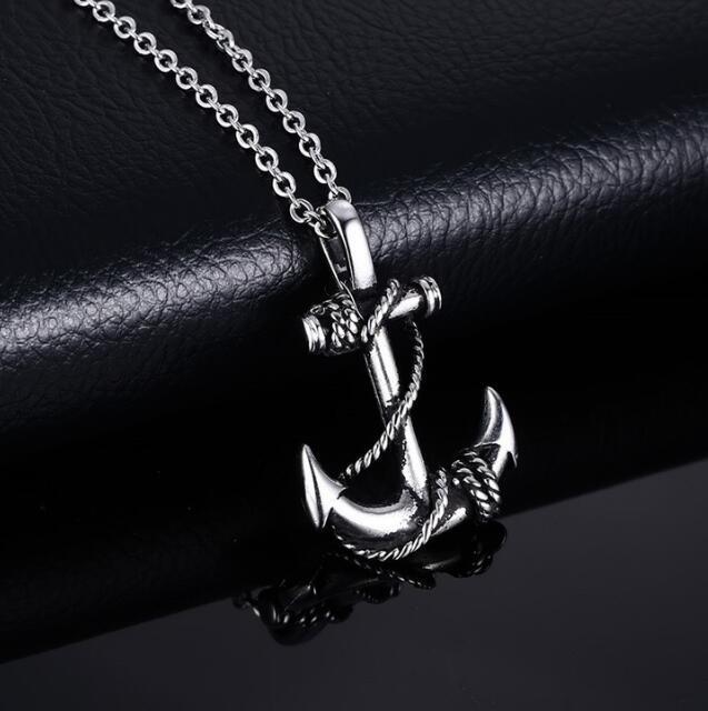 Pendentifs ancre en acier inoxydable pour hommes - Pendentifs ancre Pirates des Caraïbes