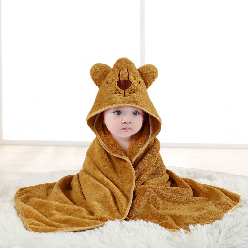 13,97 USD serviette de bain à capuche pour bébé, motif éléphant et animal de dessin animé, en gros.