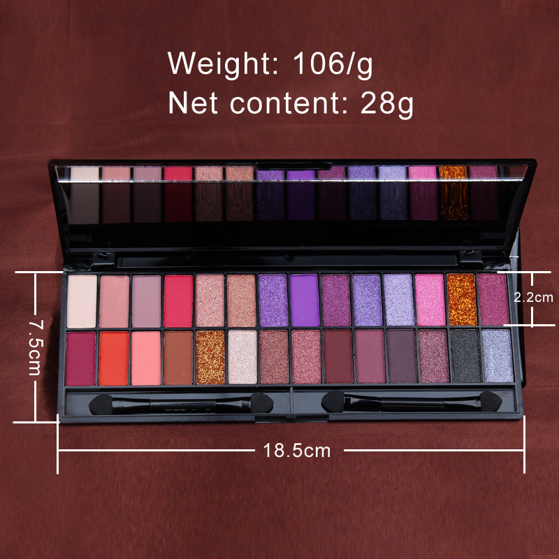 Paleta de 28 sombras de ojos CmaaDU, maquillaje para principiantes, mate y nacarado