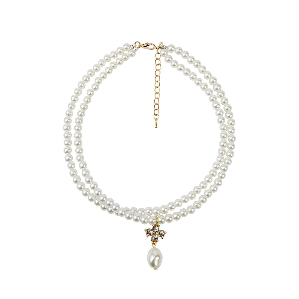 14.35 USD - Women's Necklace, Costume Jewelry, Statement Pearl Necklace, Women's Jewelry, New Necklace, European and American Clavicle Chain, Niche