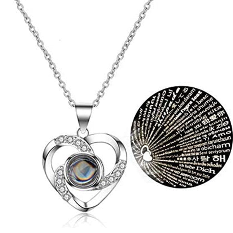 11.64/ 25.62 USD - Eternal Rose Jewelry Box Necklace Gift Set