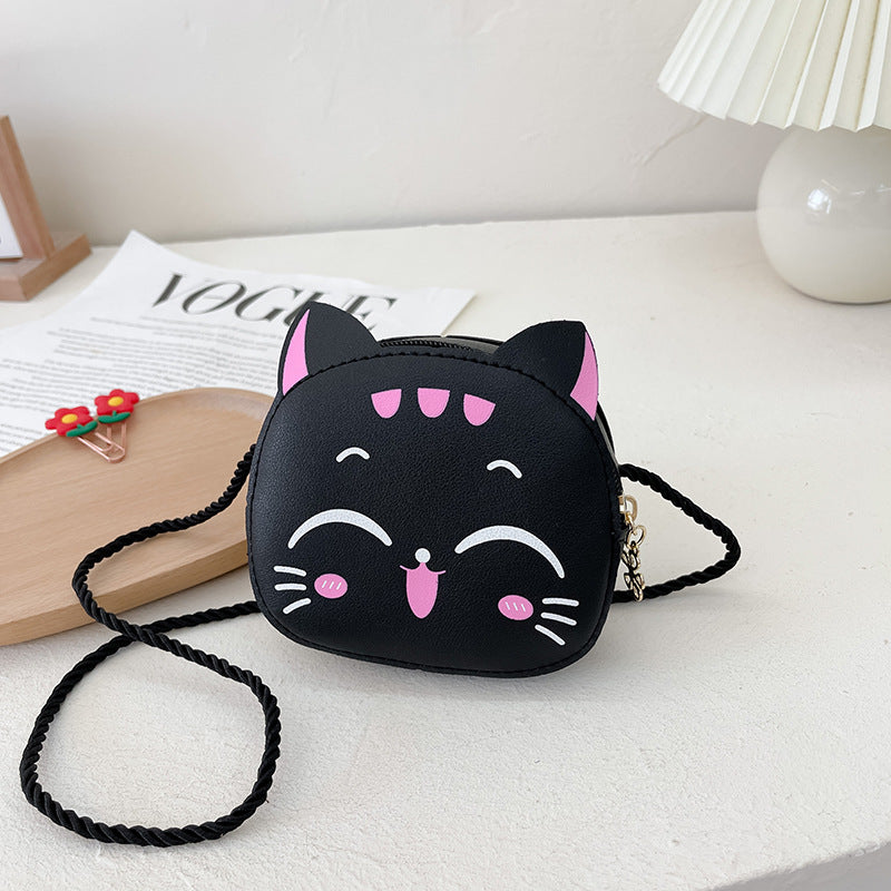 New cute children's shoulder bag, made of PU, with cartoon design. Ideal for girls and as a coin purse for kindergarten or babies.