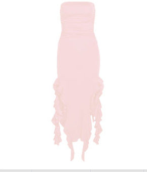 $25.62 - Strapless Asymmetric Bodycon Dress