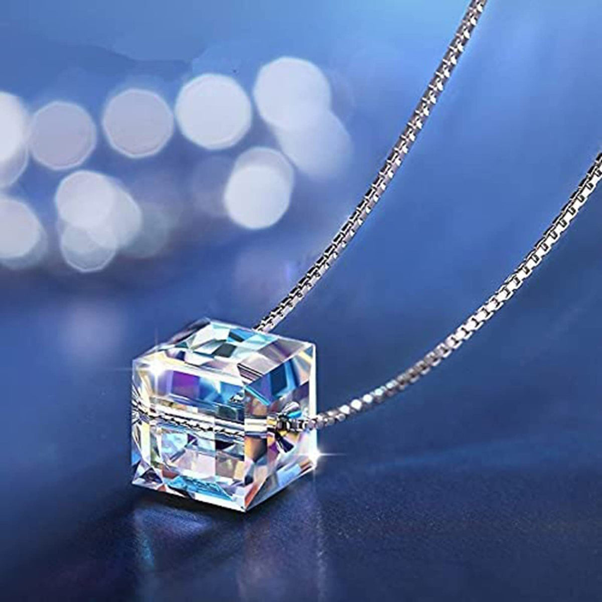 Parure bijoux « Sugar Crystal » : bracelet, collier et boucles d'oreilles en cristal