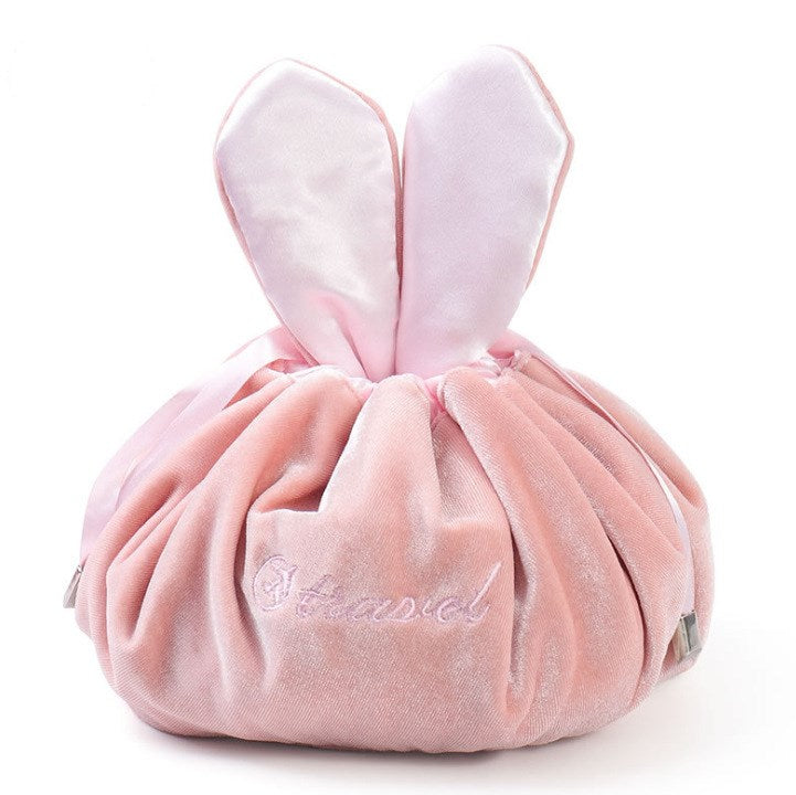 Bolsos de maquillaje para mujer, bolsas de terciopelo con cordón personalizables para esmalte de uñas, bolsas de cosméticos de terciopelo con cordón para mujer