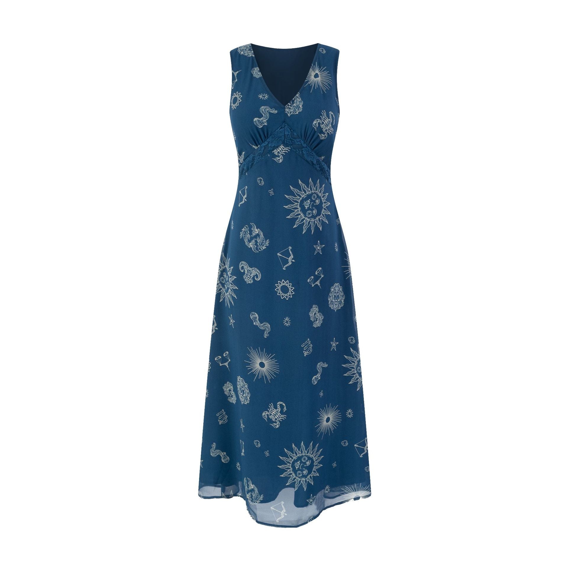 Robe imprimée sexy à col en V