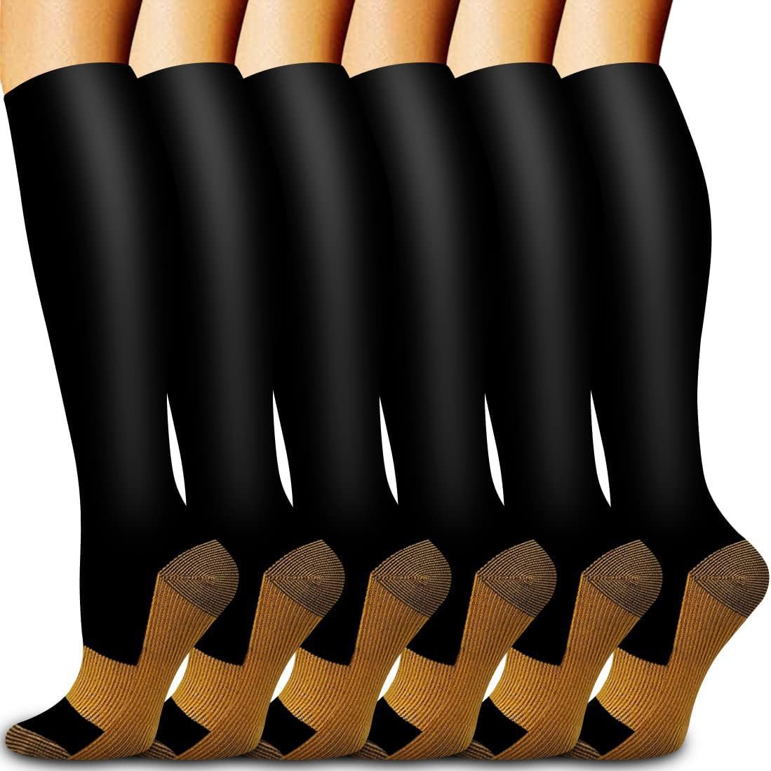 Knee-high socks, compression socks, elastic socks, sports socks (cycling, running, yoga), men's knee-high compression socks, women's socks