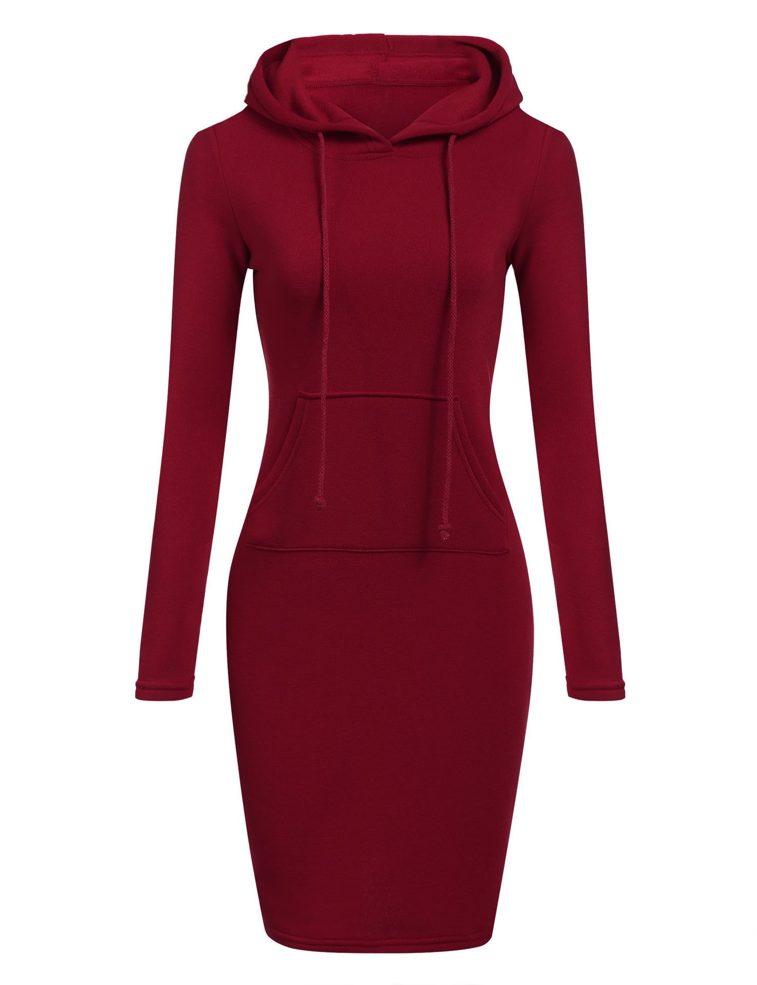 $29.09 - Women's Long Hoodies Autumn Winter Patchwork Fashion Pullovers Hooded Tops Casual Female Coats