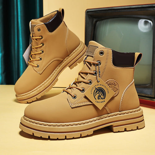 Bottines style Dr. Martens britanniques, imperméables et tendance, avec semelle antidérapante