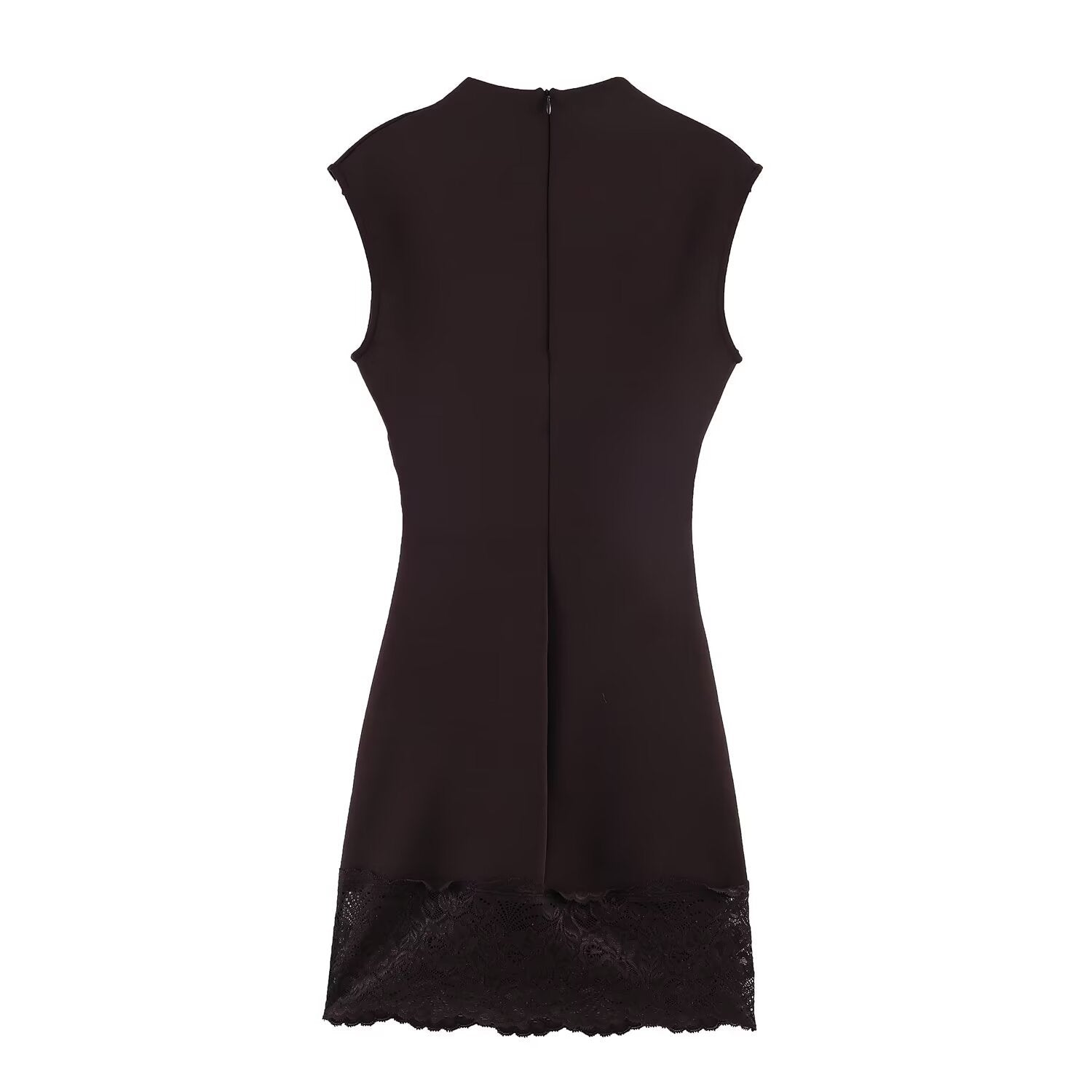 classic short dress in stretch lace