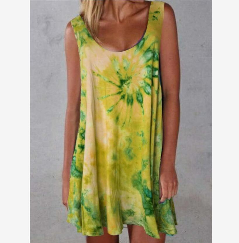 Jupe tendance européenne et américaine pour femme, robe tie-dye d'été, nouveau style