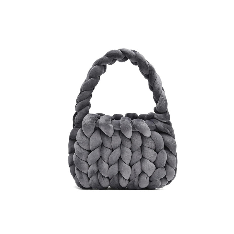 19.80 USD - Sac de facteur portatif tissé à la main avec un noyau en velours cristal.