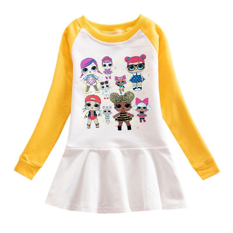 Robe à capuche pour fille avec motif de poupée surprise