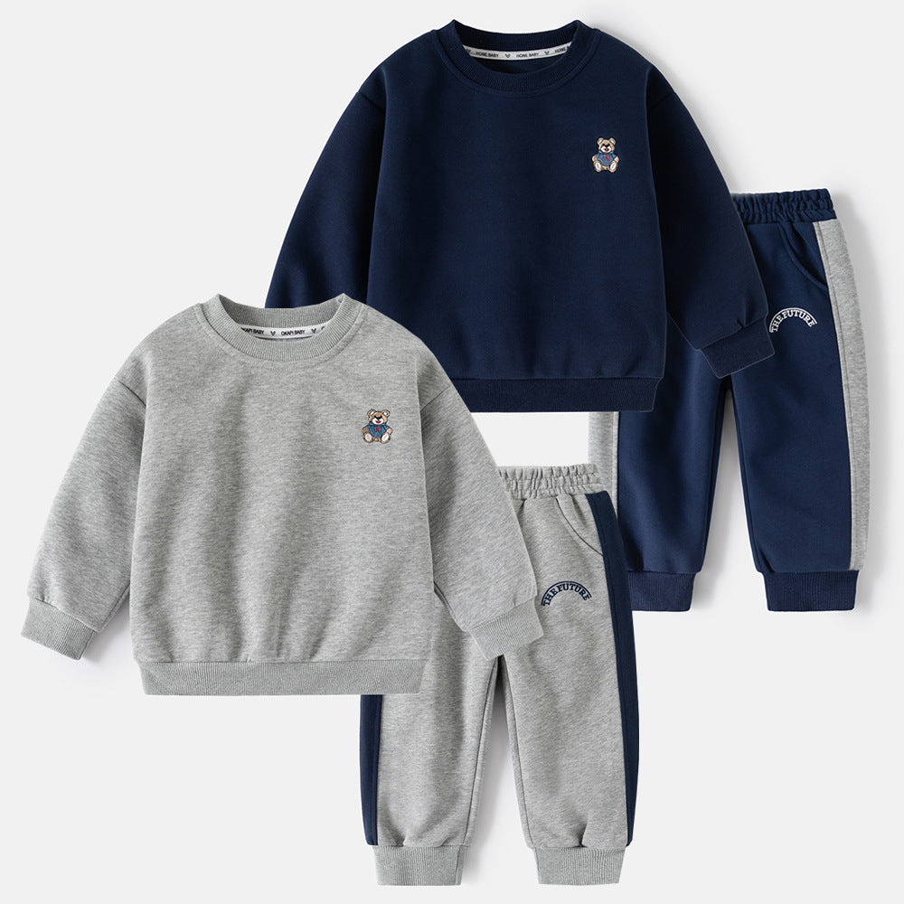 26.77 USD Ensemble de sport uni à motifs de dessins animés pour garçons, printemps-automne, pour enfants et tout-petits.