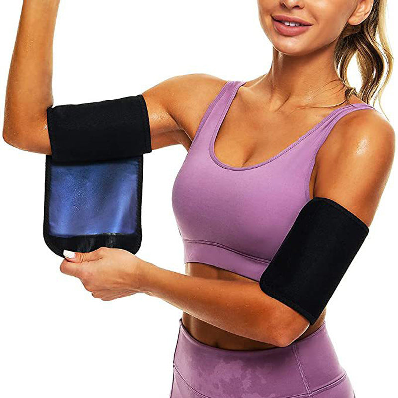 Protections de poignet et de bras pour le fitness : réduisent la graisse et la transpiration ; sangles de main pour la course ; protections de bras et de coude.