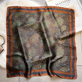 USD 15.12 - Retro printed scarves, paisley pattern scarves, versatile scarves, small square scarves for women, decorative scarves