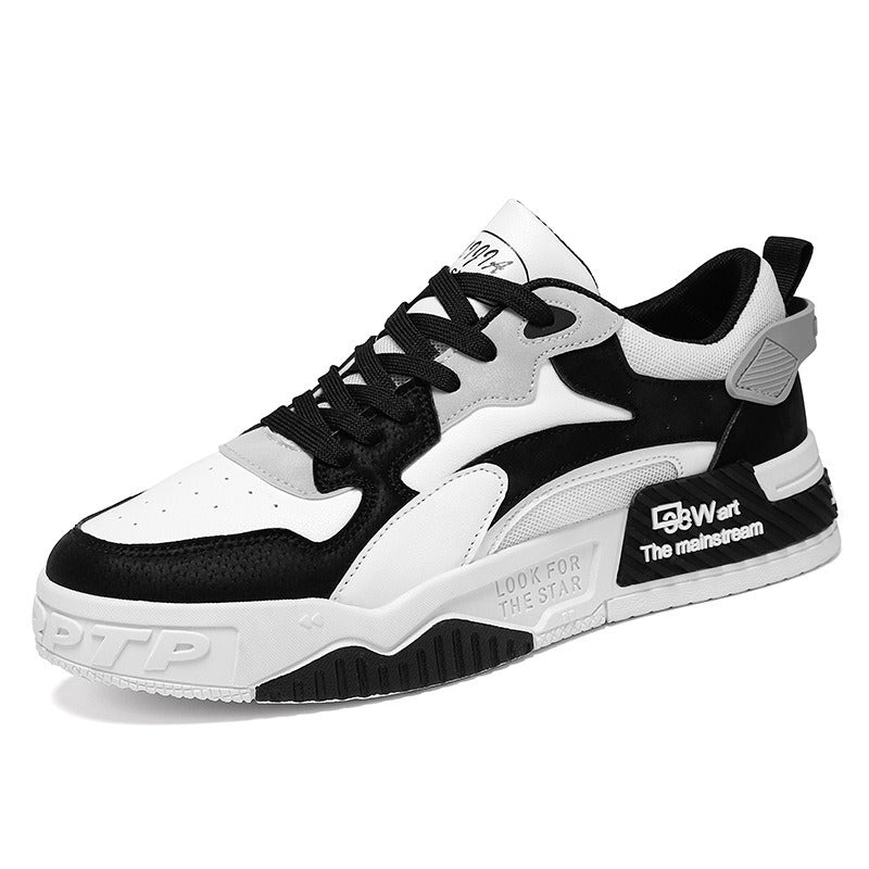 22.78/29.10 USD Chaussures de sport tendance et polyvalentes pour hommes, à semelles épaisses, chaussures de skate décontractées, style « dad shoes ».