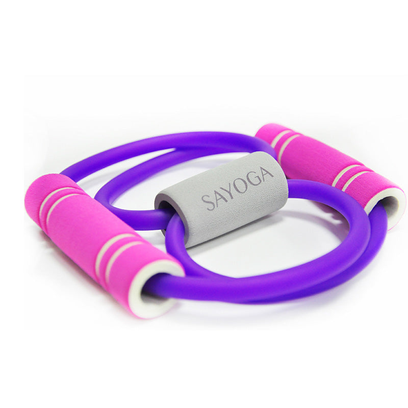 Corde élastique de résistance Yoga Gum Fitness 8 Word pour l'entraînement de la poitrine et le renforcement musculaire, idéale pour les exercices sportifs.