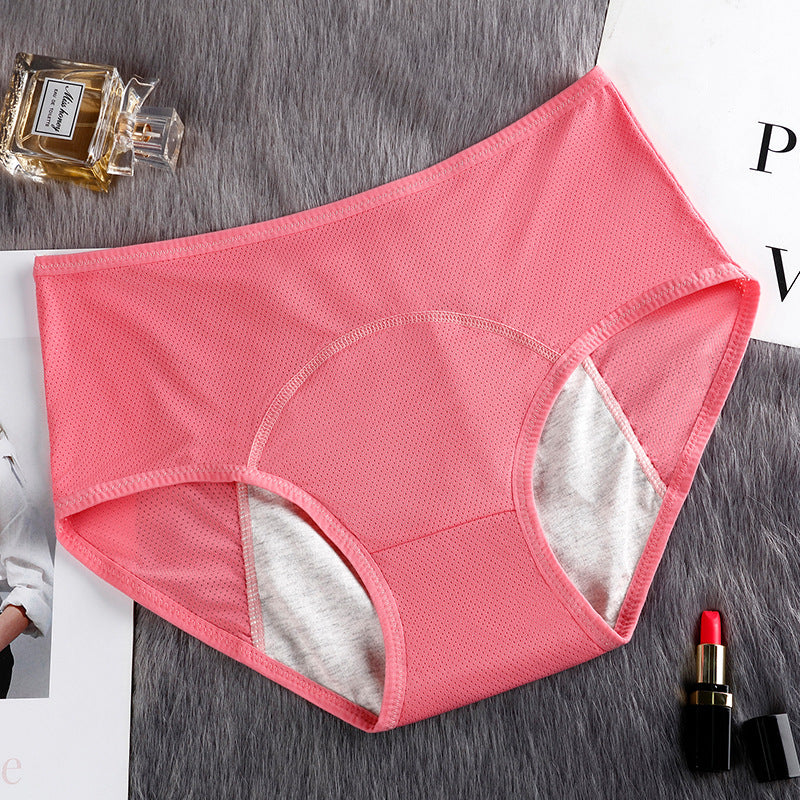 10,48 USD - Culottes hygiéniques triangulaires confortables en maille anti-fuites pour femmes