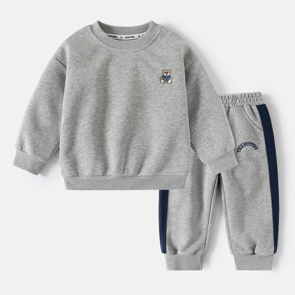 26.77 USD Ensemble de sport uni à motifs de dessins animés pour garçons, printemps-automne, pour enfants et tout-petits.