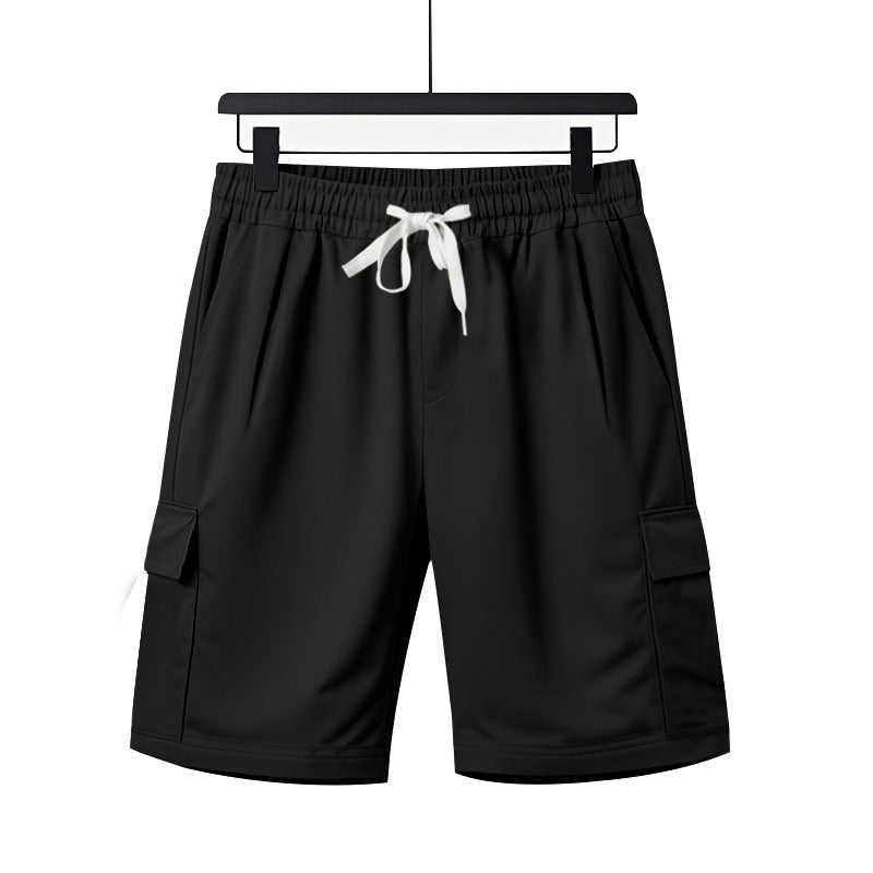 23,29 USD - Shorts multiples poches à jambes droites pour hommes