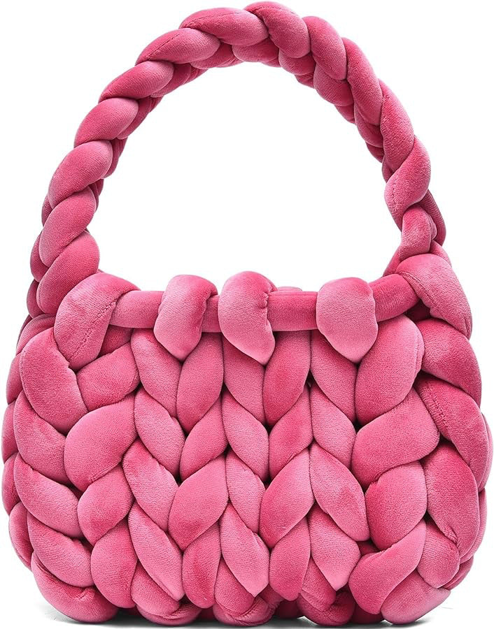 19.80 USD - Hand-woven messenger bag with a crystal velvet core.