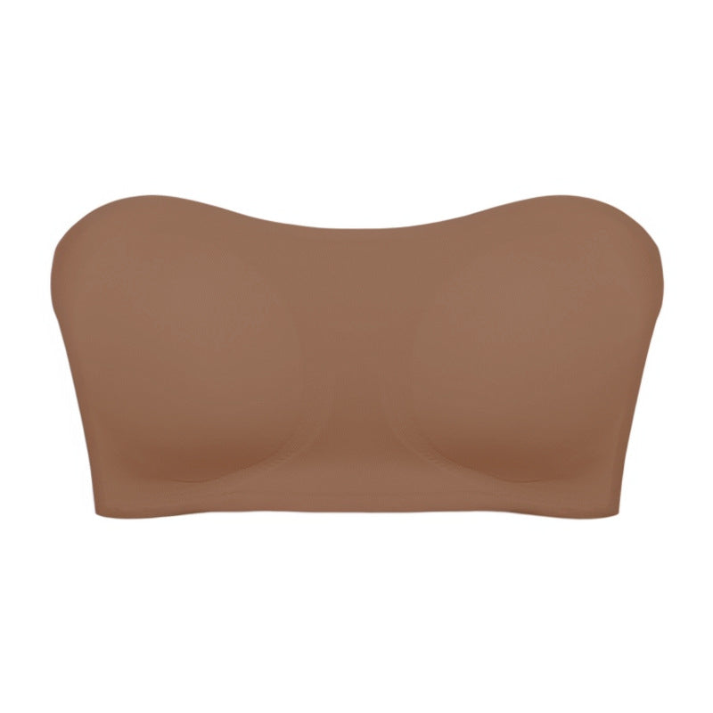 Soutien-gorge sans bretelles pour femme avec fermeture latérale croisée