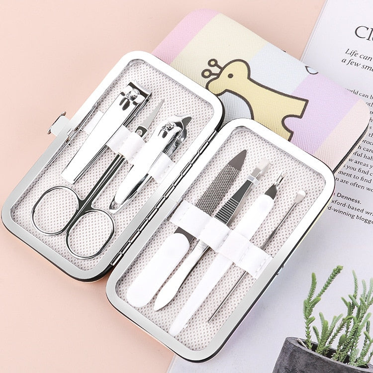 17,99 USD - Ensemble de ciseaux, coupe-ongles, pince à cuticules mortes, pince à ongles, couteau de pédicure, outil pour ongles inflammés