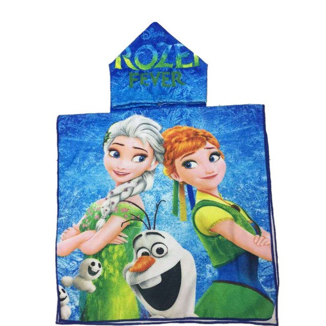 17.46 USD Cape de plage à capuche pour enfants, motif animaux, en microfibre, 60 x 120 cm, idéale pour la natation et le bain. Convient aux bébés et aux filles.