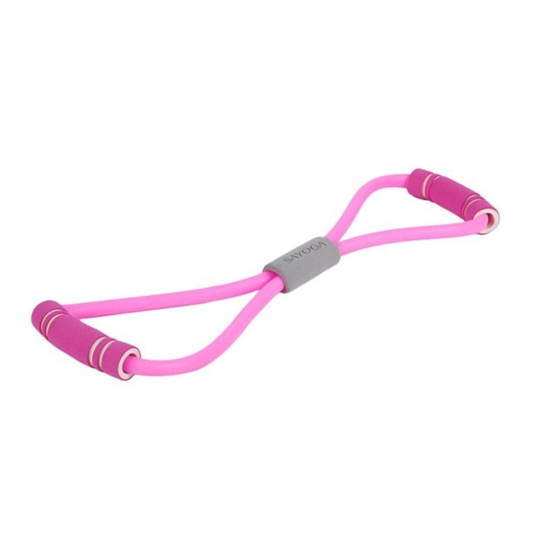13.78 USD Corde élastique de résistance Yoga Gum Fitness 8 Word pour l'entraînement de la poitrine et le renforcement musculaire, idéale pour les exercices sportifs.